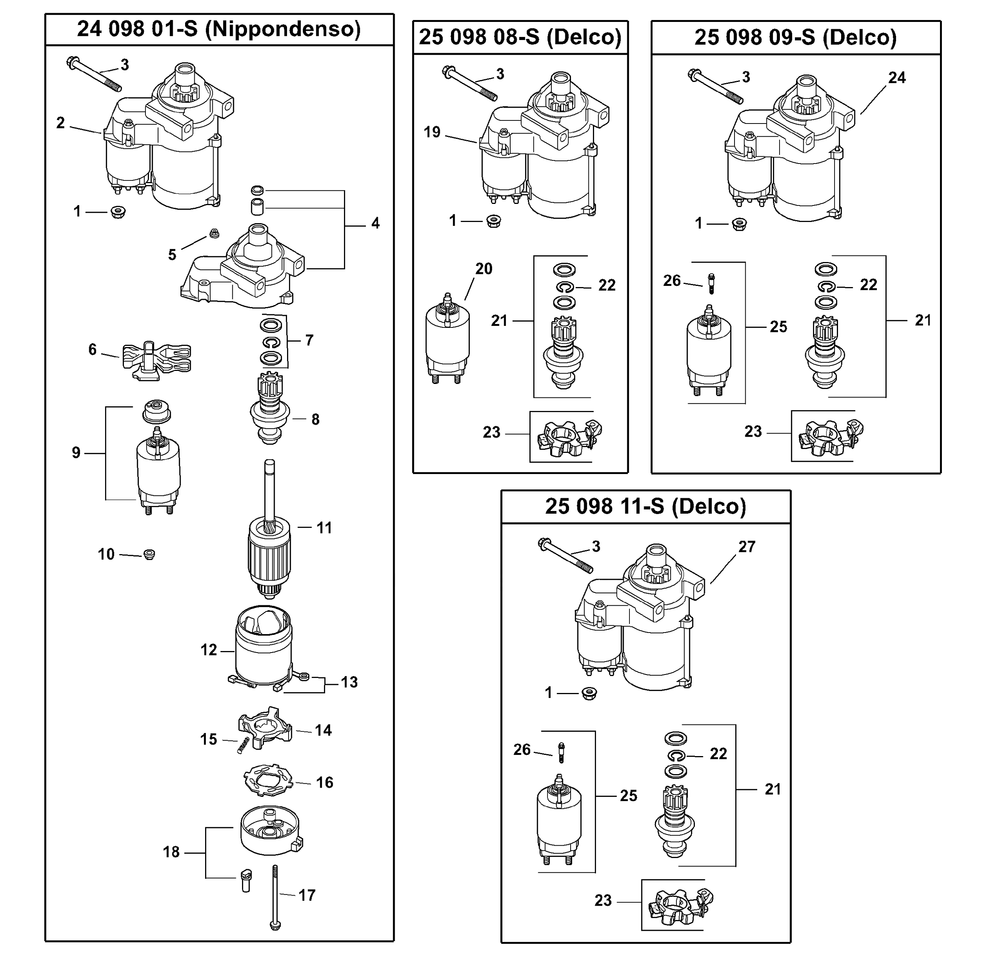 Kohler Cv680-3044 Starting System Diagram and Parts List for Z-FORCES48 (53BH5FJB-53BH5FJB050)(2013) Cub Cadet Lawn Tractor